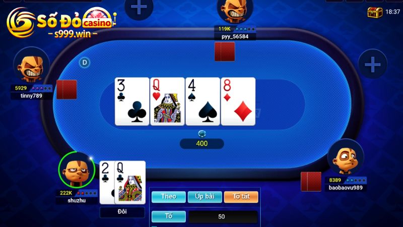 Lựa chọn của mỗi người chơi khi tham gia Poker