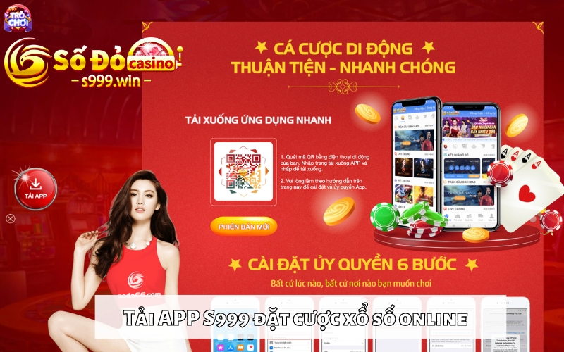 Tải App S999 đặt cược xổ số online